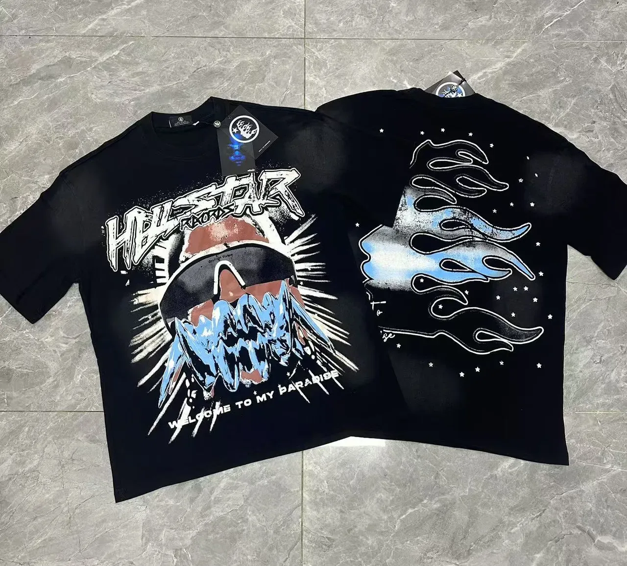 Hellstar Graphic Print Oversized Black T-Shirt 16