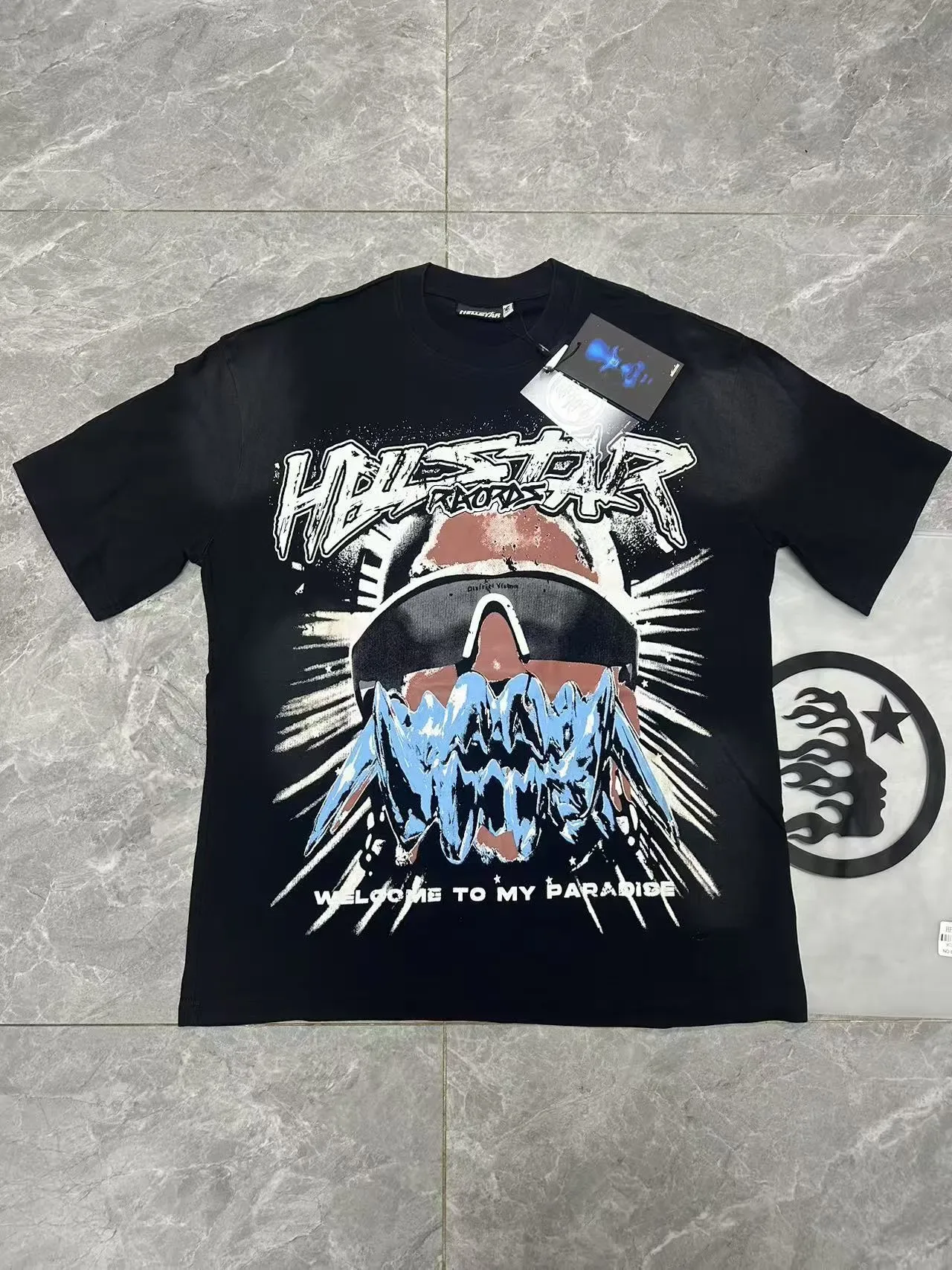 Hellstar Graphic Print Oversized Black T-Shirt 18