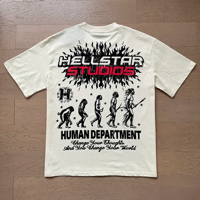 Hellstar 图案印花宽松T恤 14