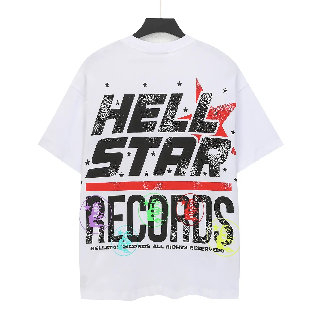 Hellstar গ্রাফিক স্কাল ও ব্রেন প্রিন্ট ওভারসাইজড টি-শার্ট 3