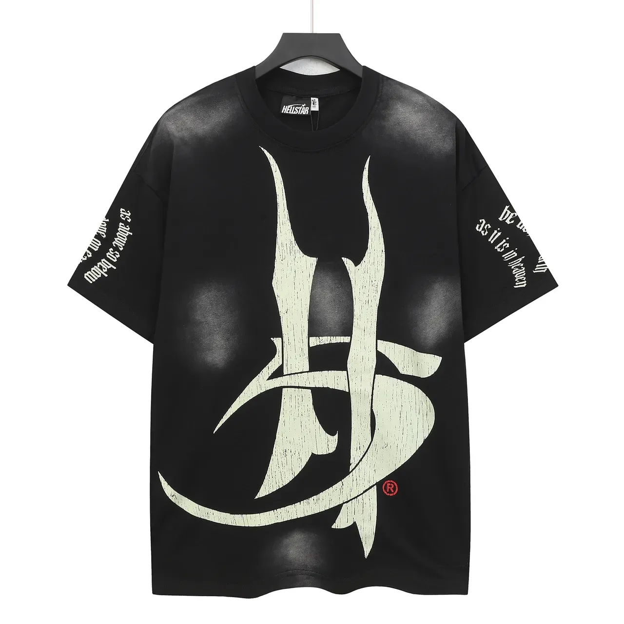 Hellstar Oversized Distressed Graphic Print Black T-Shirt 2