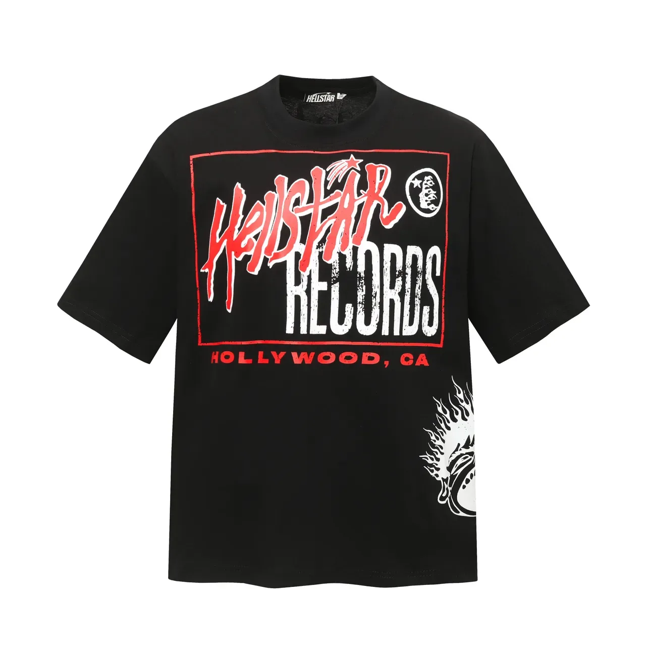 تي شيرت أوفرسايز بطباعة جرافيك Hellstar Records 5