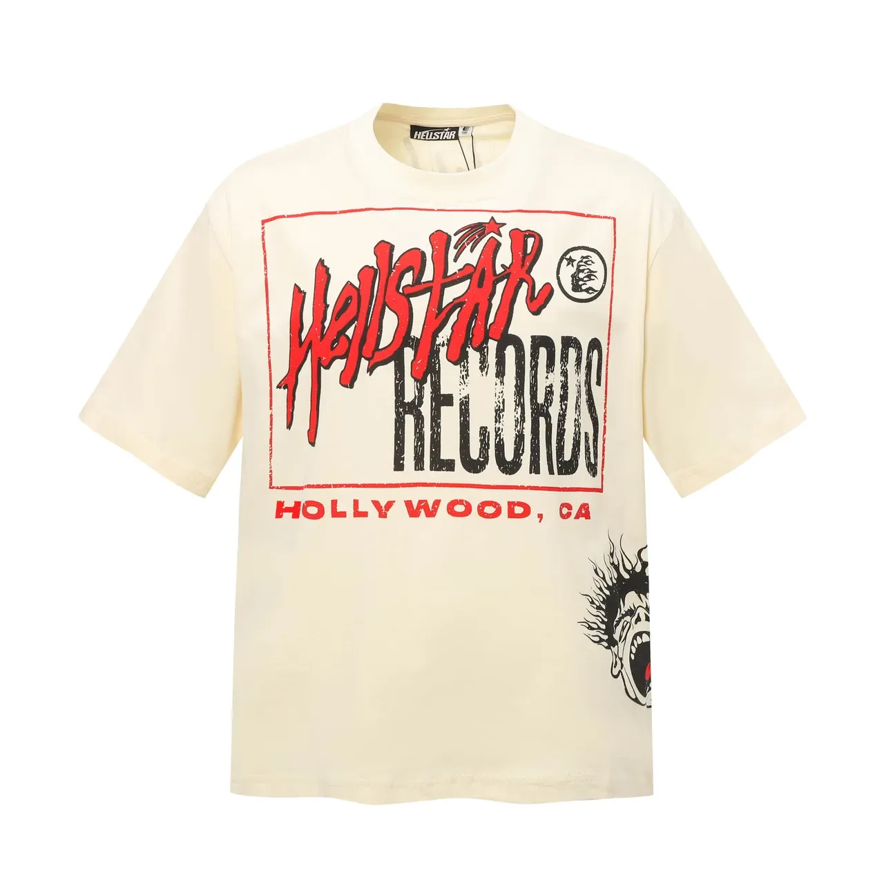 تي شيرت أوفرسايز بطباعة جرافيك Hellstar Records 6
