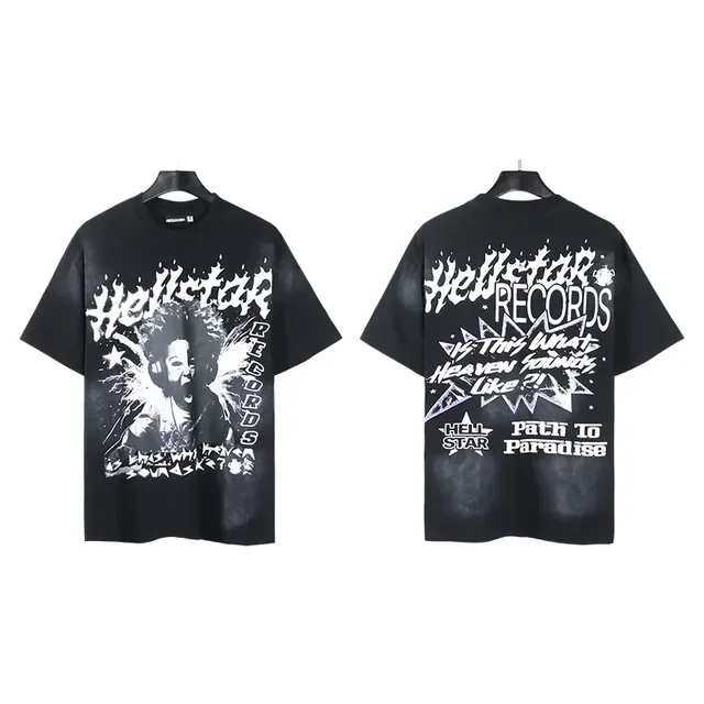 Hellstar Records Is This What Heaven Sounds Like?! Graphic Oversized T-Shirt 12