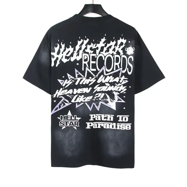 Hellstar Records Is This What Heaven Sounds Like?! Graphic Oversized T-Shirt 14