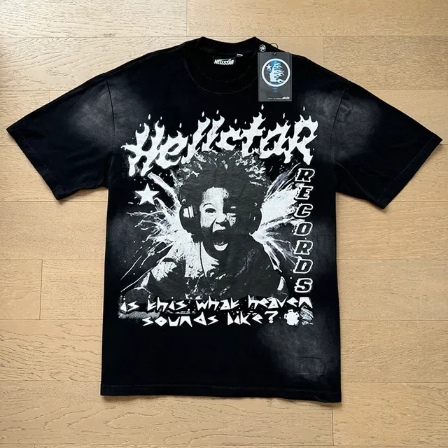 Hellstar Records Is This What Heaven Sounds Like?! Graphic Oversized T-Shirt 17