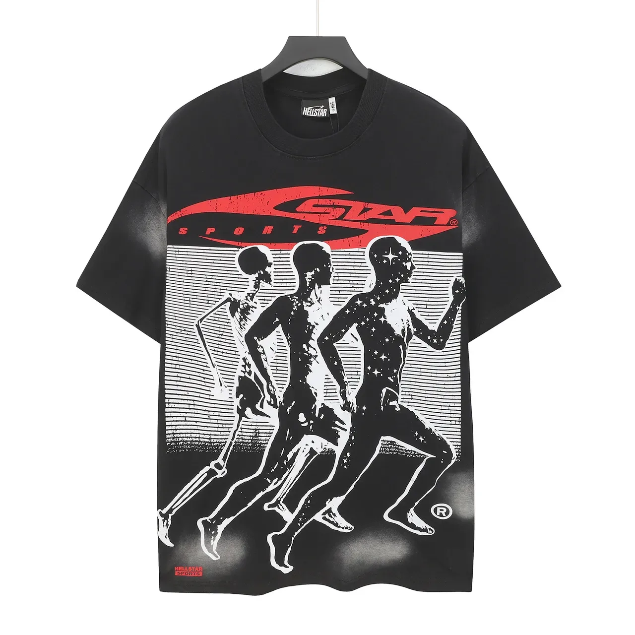 Hellstar Sports Graphic Oversized Black T-Shirt 2