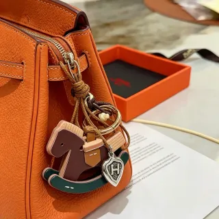 Hermès Birkin Orange Pebbled Leather Top-Handle Boston Bag