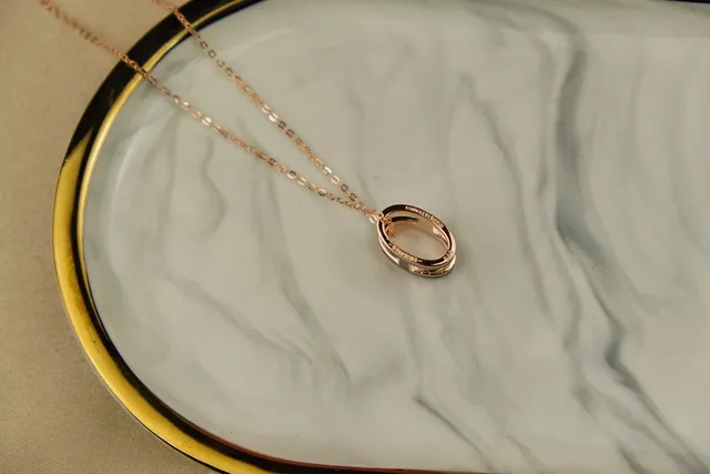 Hermès H Gold Black Pendant Enamel Inlay Necklace 6