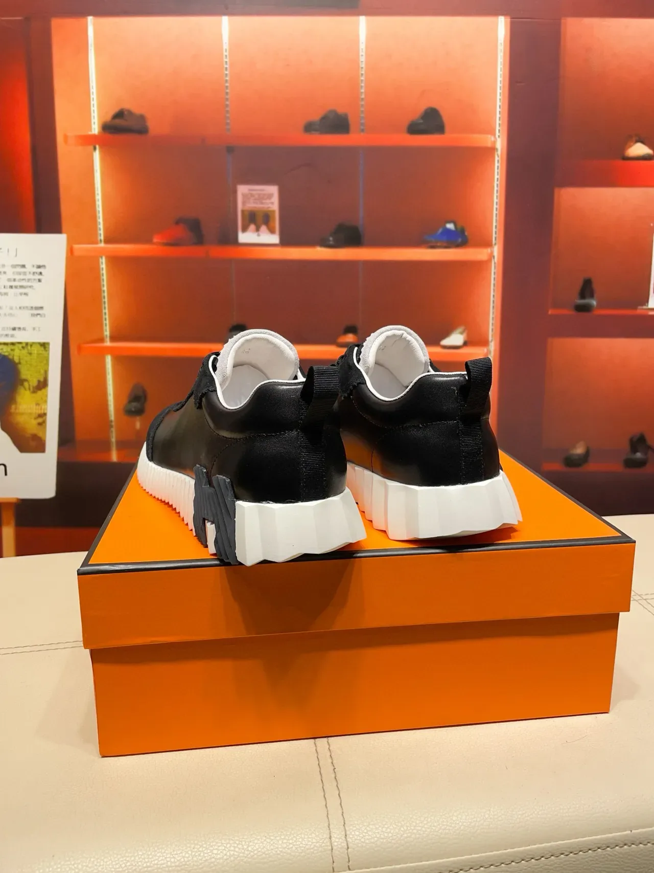 Hermès H-Ride Black Suede and Leather Lifestyle Sneakers 2