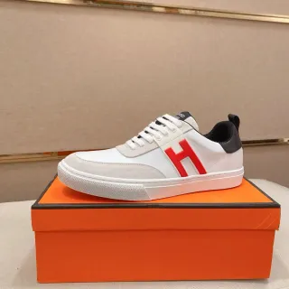 Hermès H Sneaker White Red Black Lifestyle Sneakers