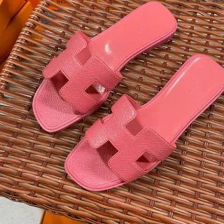 Hermès Oran Slide Pink Slippers