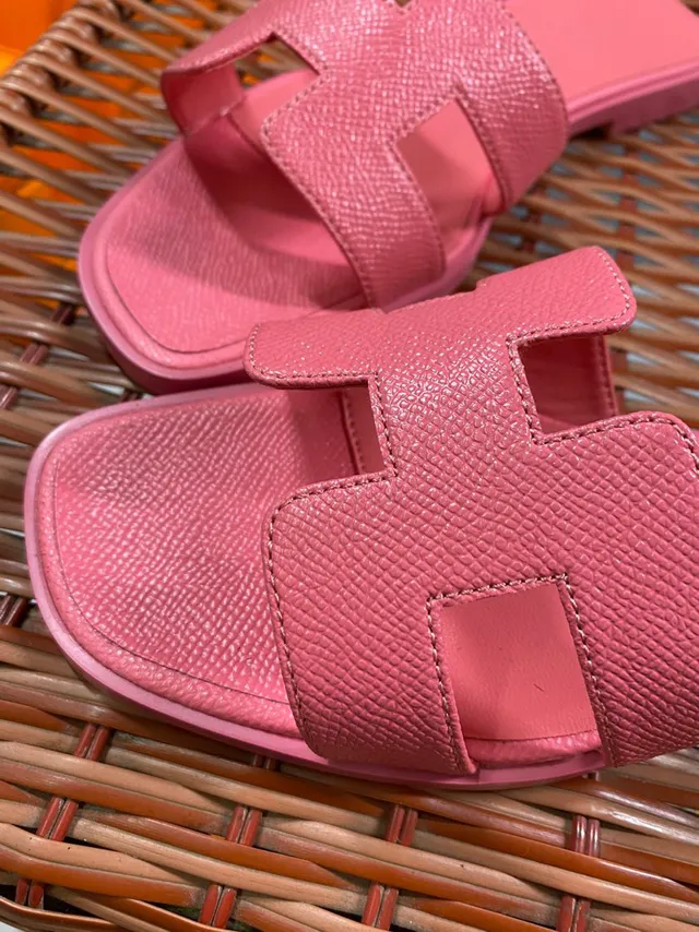 Hermès Oran Slide Pink Slippers 3