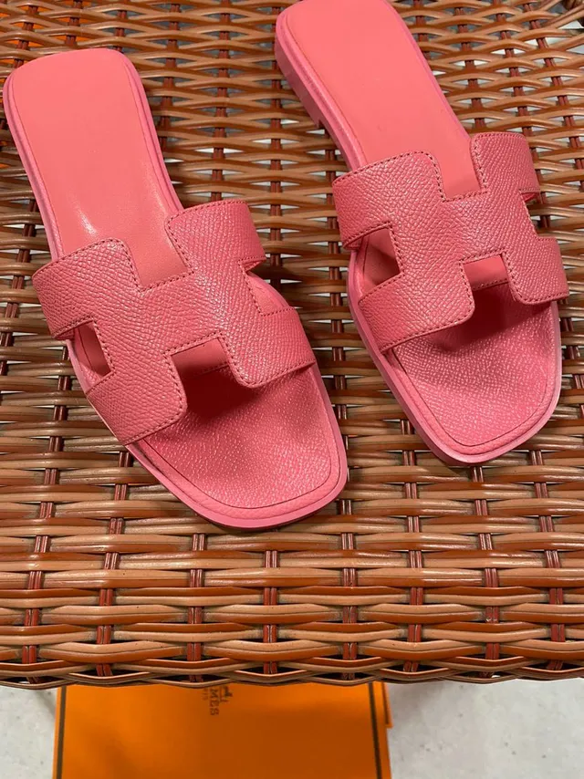 Hermès Oran Slide Pink Slippers 6