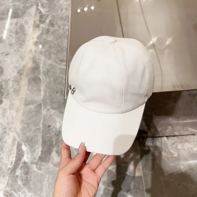 Hermès White Canvas Snap-Back Baseball Cap 3