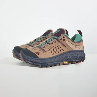 Hoka Zapatillas Beige Verde Perforadas de Ante Suede Forro GORE-TEX