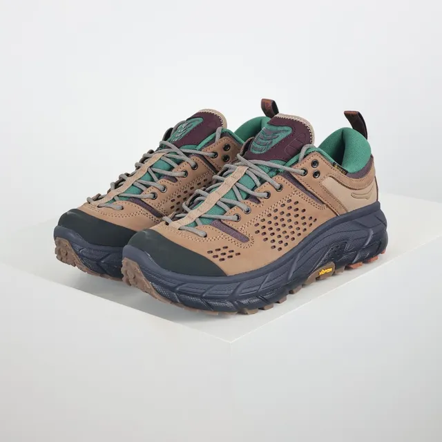 Hoka Chaussures Beige Vert Perforées daim doublées GORE-TEX 2
