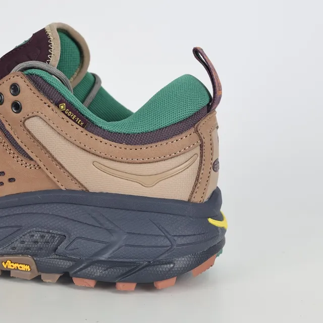 Hoka Chaussures Beige Vert Perforées daim doublées GORE-TEX 4