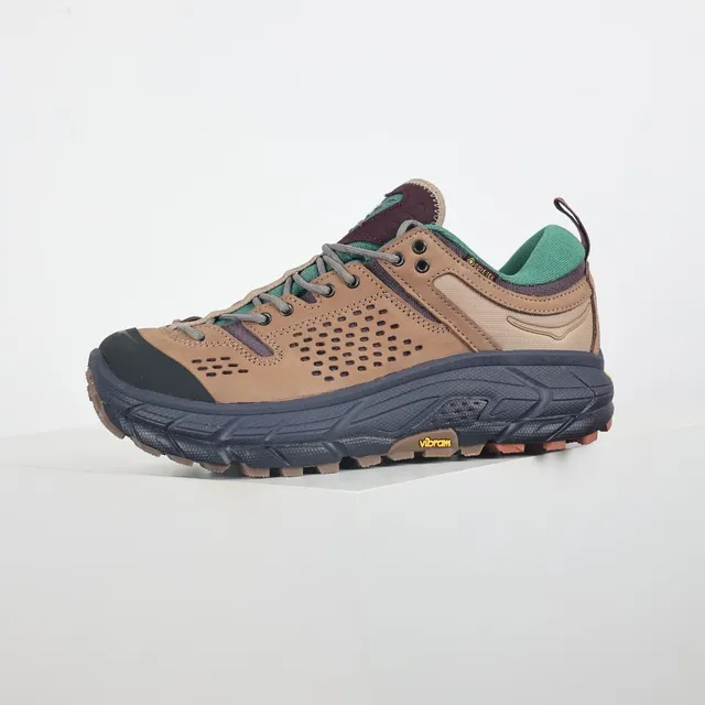 Hoka Chaussures Beige Vert Perforées daim doublées GORE-TEX 9