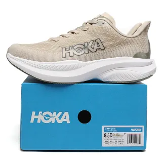Hoka Mach 6 Beige and White zapatillas de correr