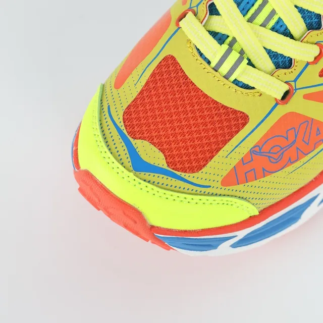 Hoka Mafate Speed 2 Neon Yellow Orange Blue chaussures de course 5