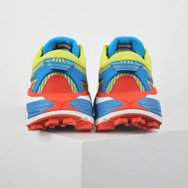 Hoka Mafate Speed 2 Neon Yellow Orange Blue chaussures de course 8