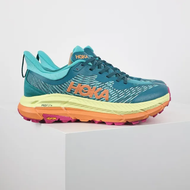 Hoka Speedgoat Azul Multicolor Upper de Malha Engineered Solado Intermediário Multicamadas Colorido Tênis de Corrida 3