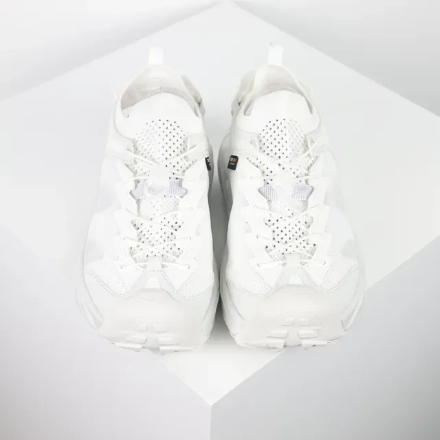 Hoka White Chunky Sculpted Sole Open Heel Strap Lifestyle Sneakers 8