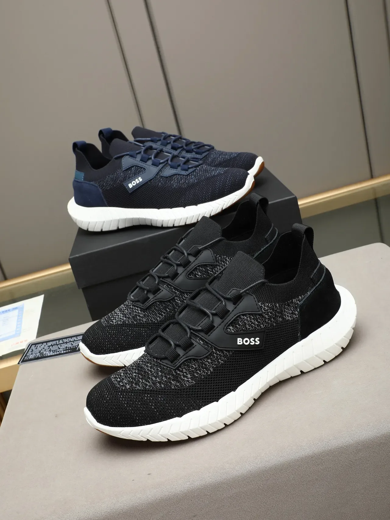 Hugo Boss Black Knit Lifestyle Sneaker 2
