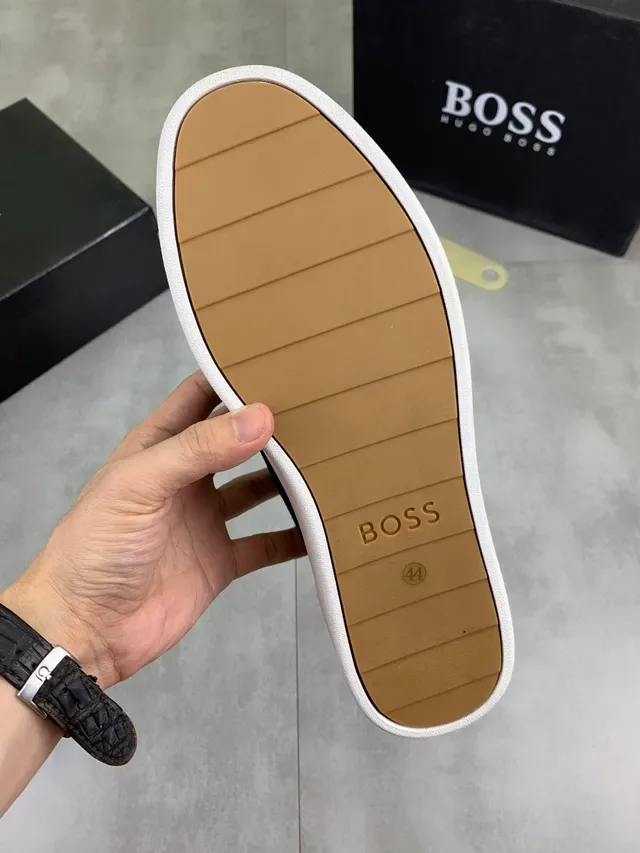 Hugo Boss Black Suede and Leather Lifestyle Sneakers 2