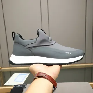 Hugo Boss Gray Slip-On Lifestyle Sneaker