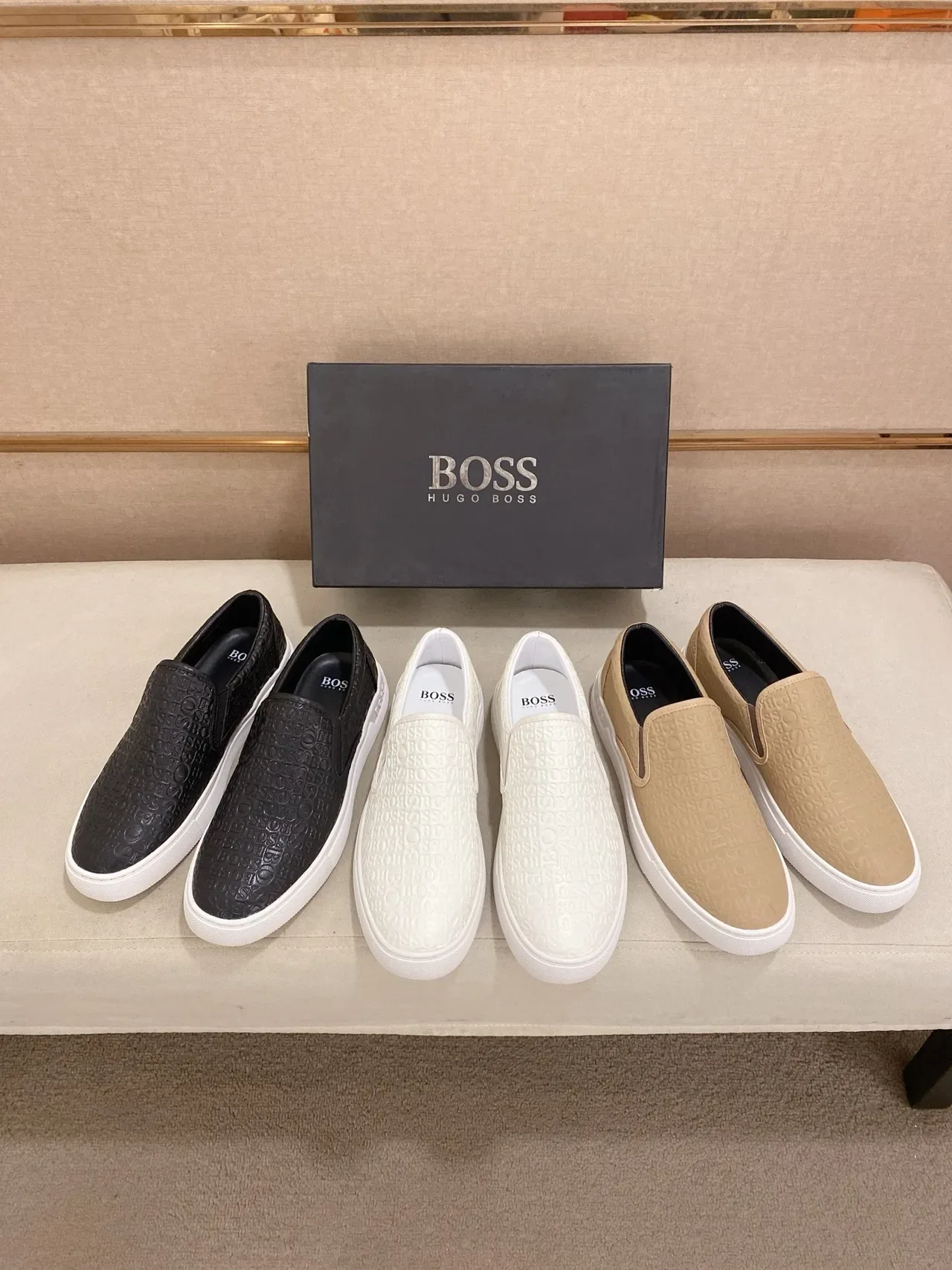 Hugo Boss Monogram Slip-On Lifestyle Sneakers 2