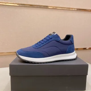Hugo Boss Navy Blue Suede and Synthetic Lifestyle Sneaker