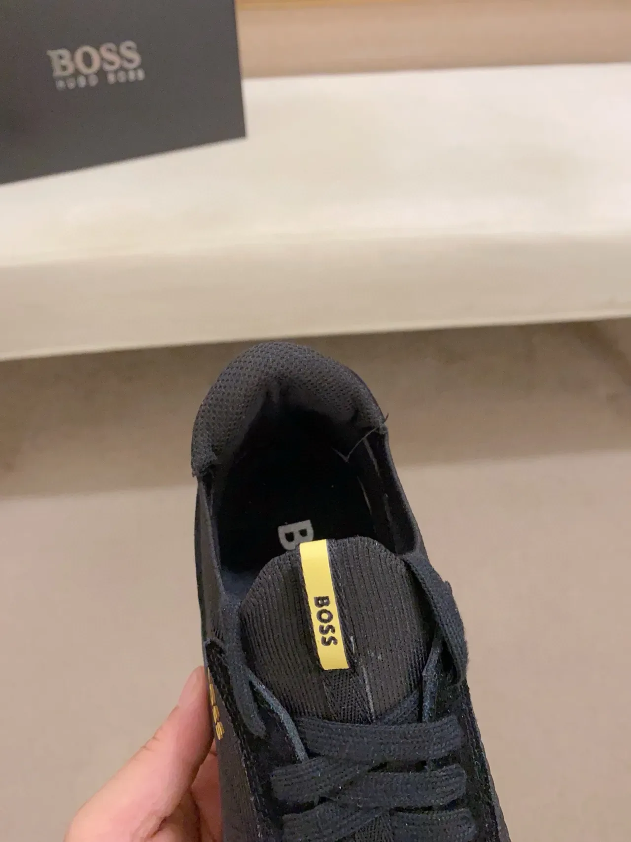 Hugo Boss TTNM Evo Preto e Dourado Lifestyle Sneakers 4