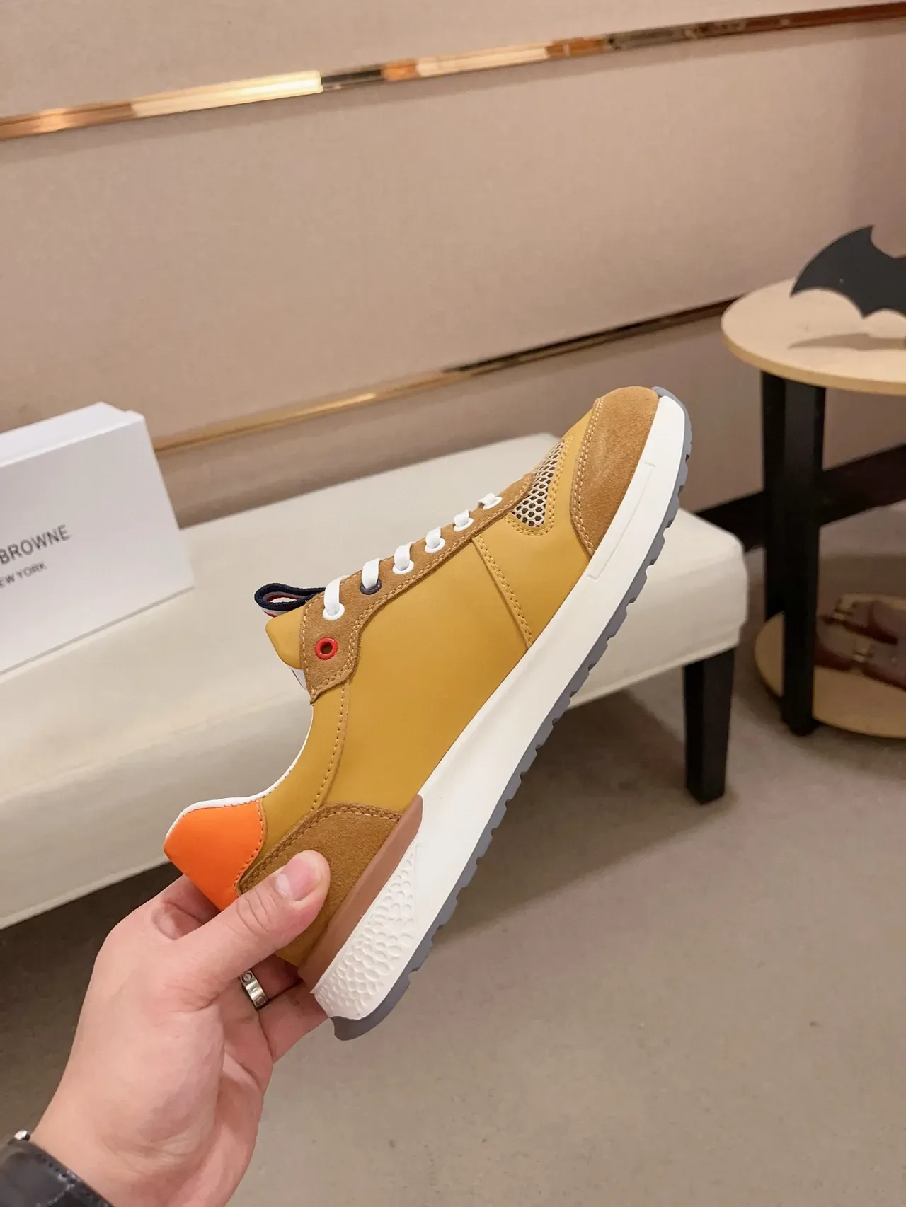 IH NOM UH NIT Mustard and Orange Lifestyle Sneakers 5
