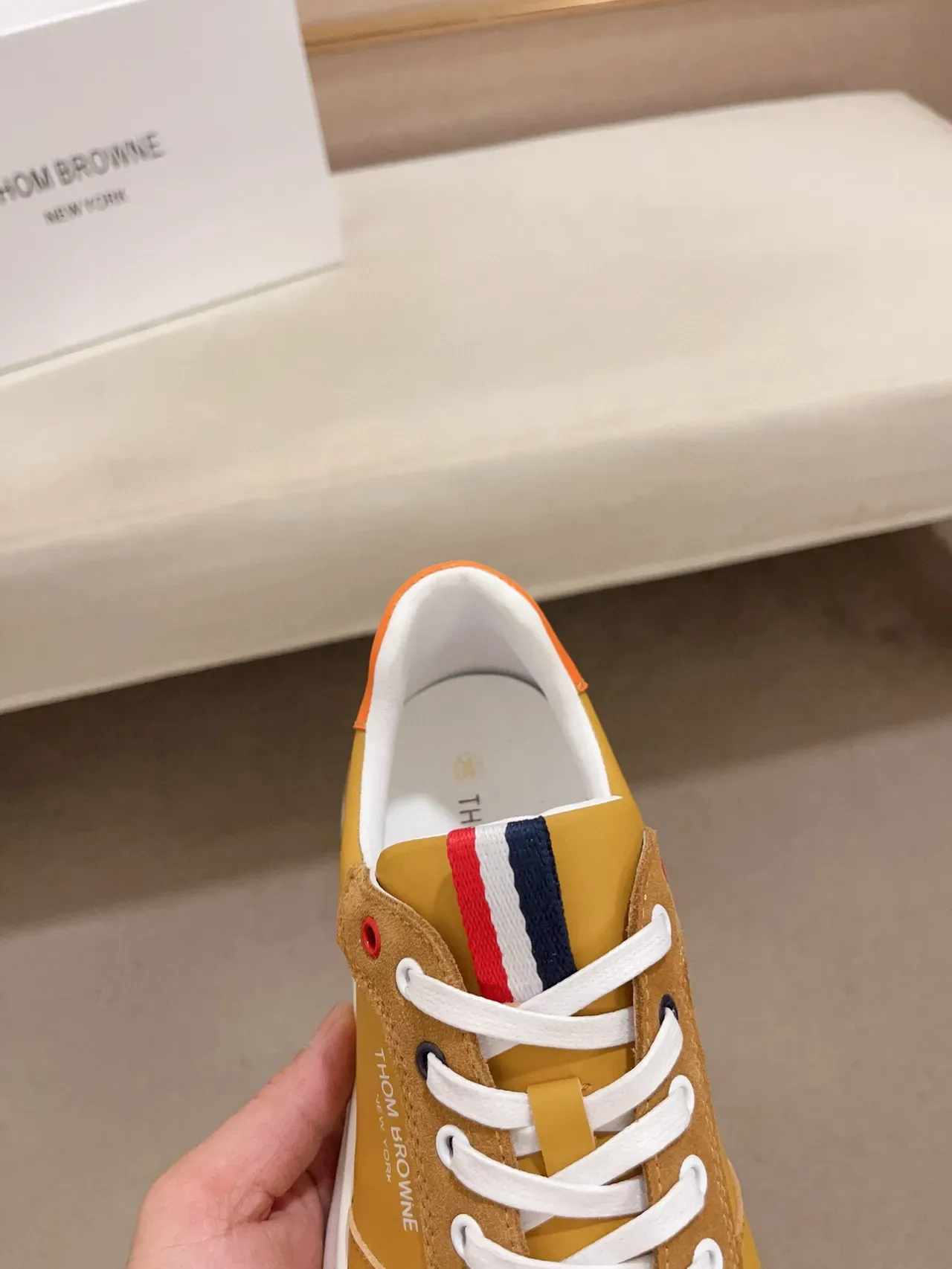IH NOM UH NIT Mustard and Orange Lifestyle Sneakers 6