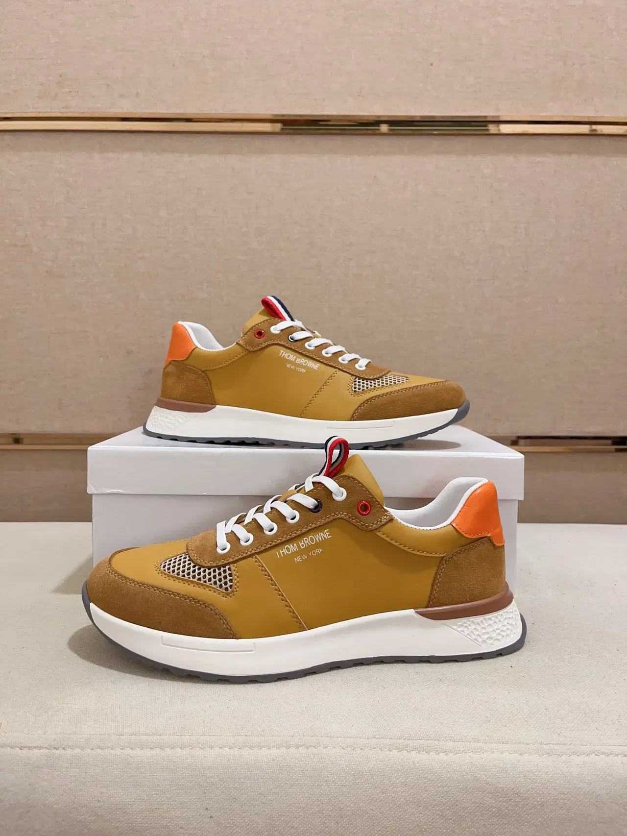 IH NOM UH NIT Mustard and Orange Lifestyle Sneakers 7
