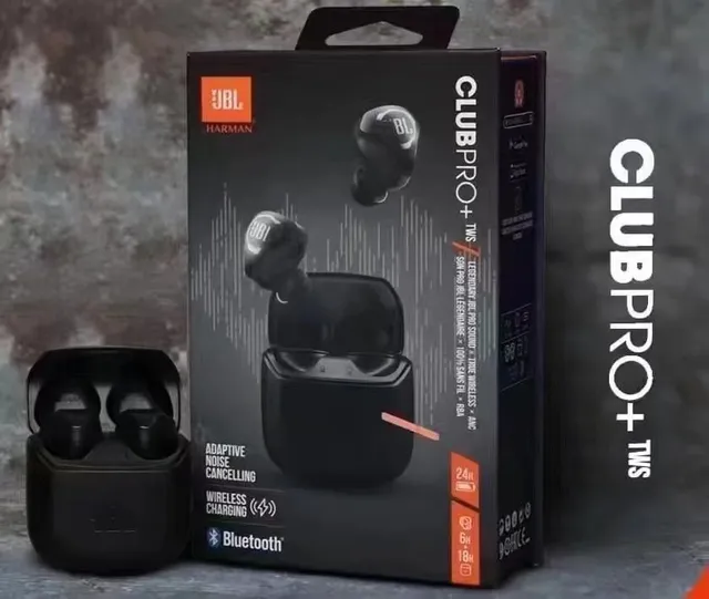 JBL CLUB PRO+ TWS Noir Rouge Brillant Étui de Charge Magnétique TWS Écouteurs 7