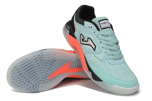 Joma Blue Orange Low-Top Perforated Mesh Upper Sneakers 4