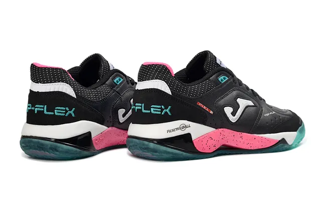 Joma Flex Black Pink Low-Top Perforated Mesh Upper Lifestyle Sneakers 5