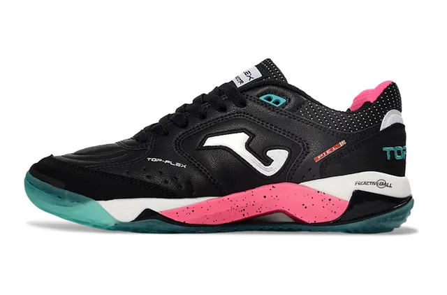 Joma Flex Black Pink Low-Top Perforated Mesh Upper Lifestyle Sneakers 7