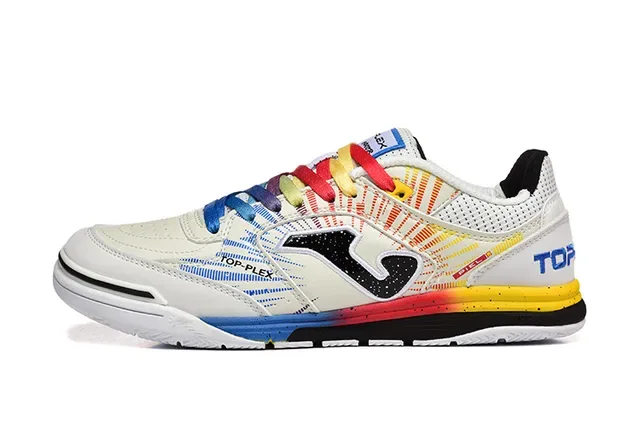 Joma GEX White Multicolor Low-Top Indoor Court Silhouette Gradient Overlays Sneakers 12