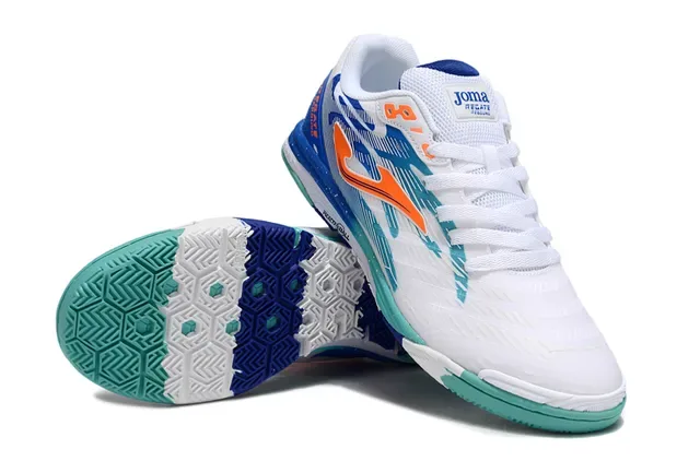 Joma Regate White Blue Low-Top Breathable Mesh Upper Sneakers 4