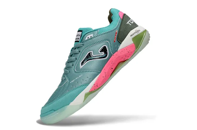 Joma Top-Flex ReactiveBall Teal Pink Olive Lifestyle Sneakers 3