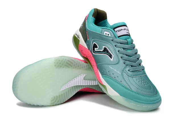 Joma Top-Flex ReactiveBall Teal Pink Olive Lifestyle Sneakers 4