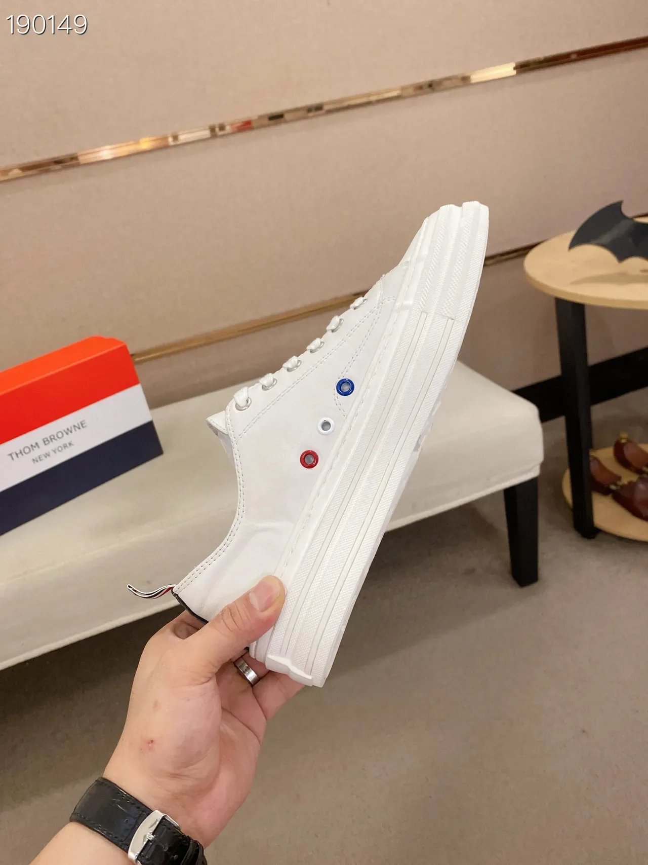 Kenzo Tiger Embroidered White Lifestyle Sneakers 5