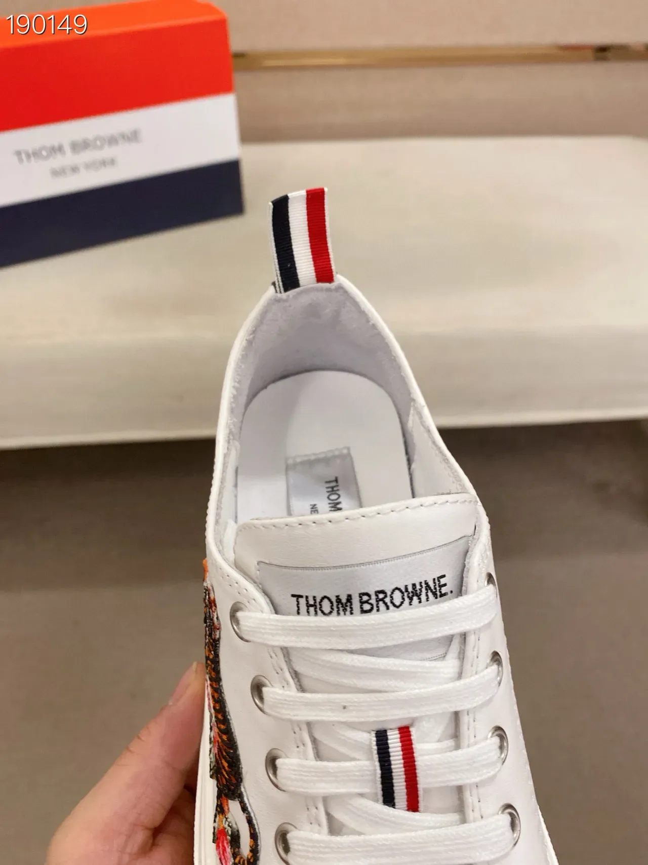 Kenzo Tiger Embroidered White Lifestyle Sneakers 7