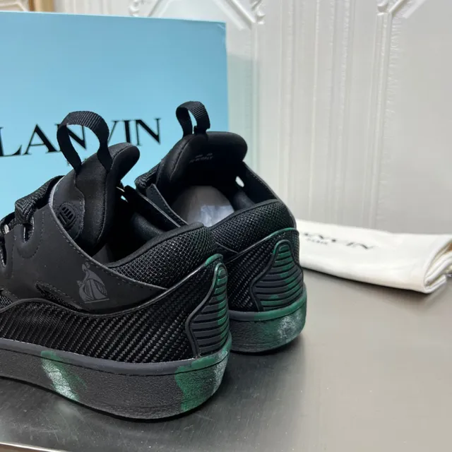Lanvin Noir Multicolore Éclaboussures de Peinture Chaussures Lifestyle 5