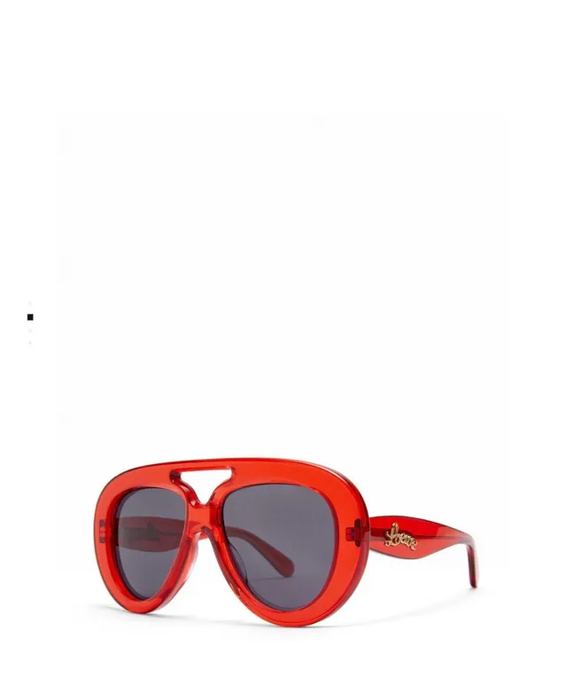 Loewe Anagram Aviator Oversized Acetate Sunglasses 3