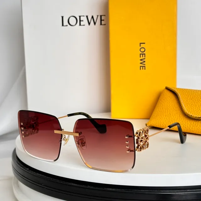 Loewe Anagram Rimless Gradient Sunglasses 8